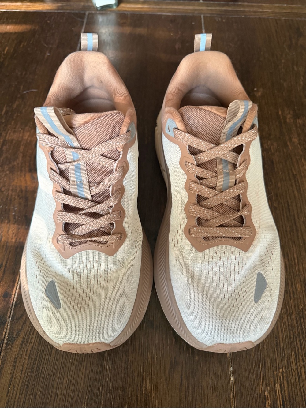 Women’s Athletic Sneakers in Cream with Tan Accents
